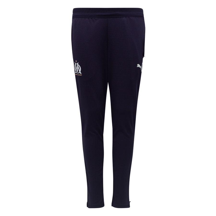 Marseille Training Trousers - New Navy/PUMA White Kids-SoccerKits Hub | Buy Soccer Jerseys Online